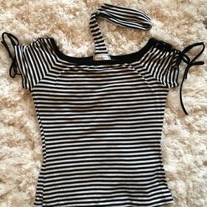 Stripped Choker Top